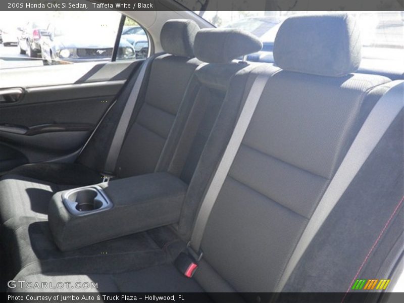 Taffeta White / Black 2009 Honda Civic Si Sedan