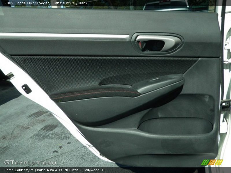 Taffeta White / Black 2009 Honda Civic Si Sedan