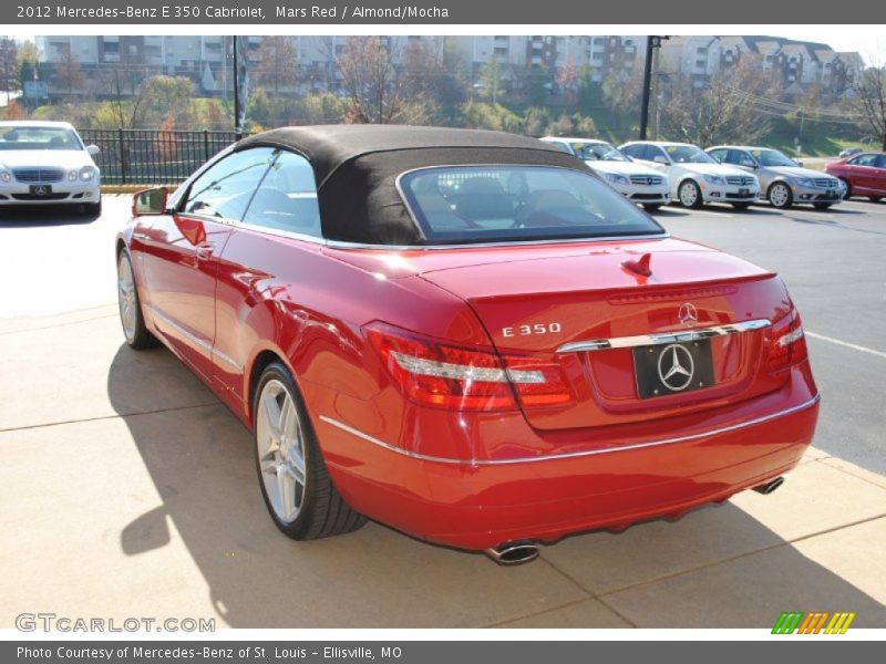 Mars Red / Almond/Mocha 2012 Mercedes-Benz E 350 Cabriolet