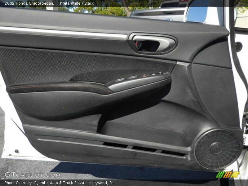 Taffeta White / Black 2009 Honda Civic Si Sedan