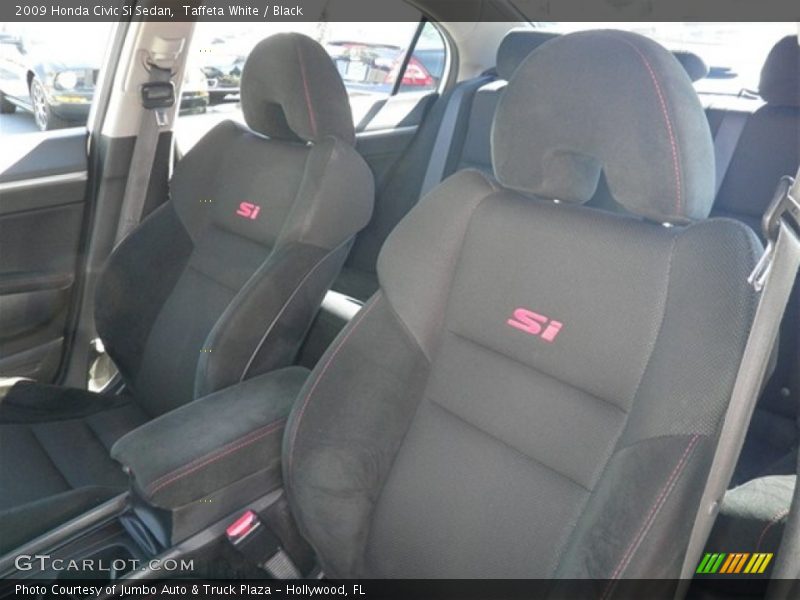 Taffeta White / Black 2009 Honda Civic Si Sedan