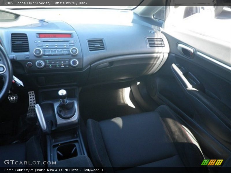 Taffeta White / Black 2009 Honda Civic Si Sedan