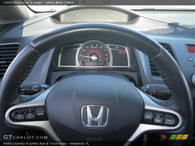 Taffeta White / Black 2009 Honda Civic Si Sedan
