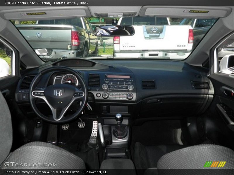 Taffeta White / Black 2009 Honda Civic Si Sedan