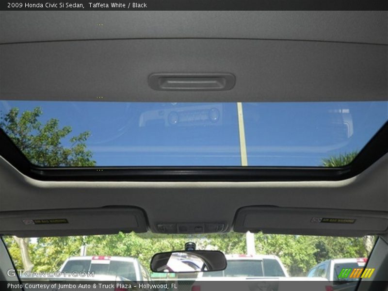 Taffeta White / Black 2009 Honda Civic Si Sedan