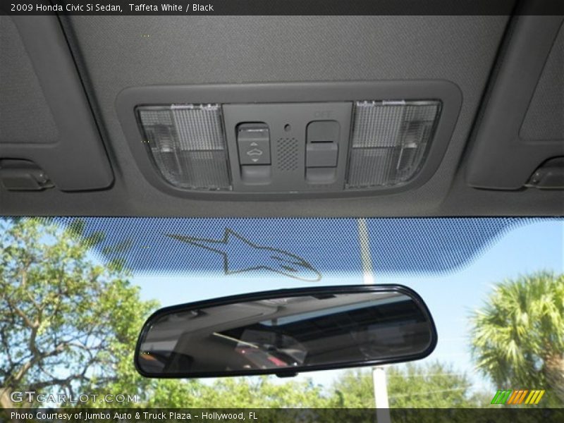 Taffeta White / Black 2009 Honda Civic Si Sedan