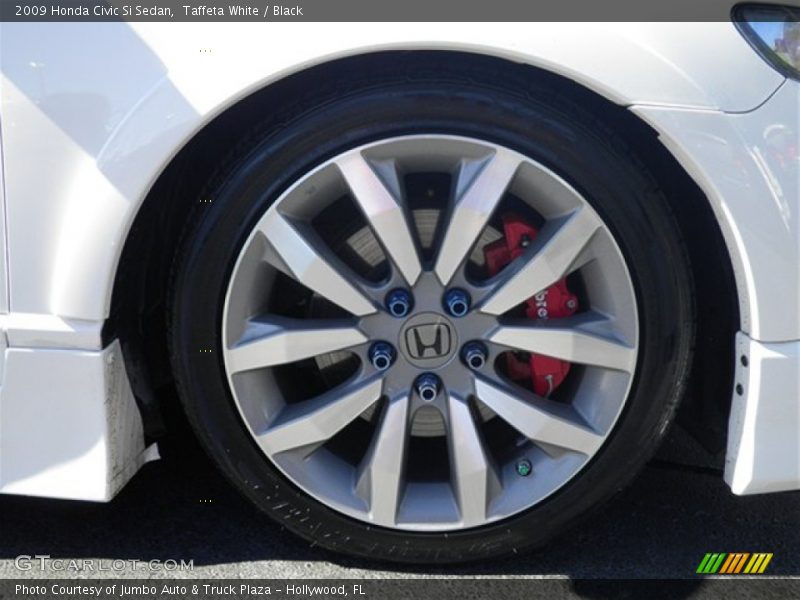 Taffeta White / Black 2009 Honda Civic Si Sedan