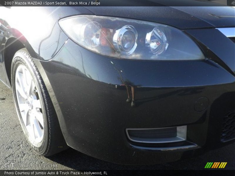 Black Mica / Beige 2007 Mazda MAZDA3 i Sport Sedan