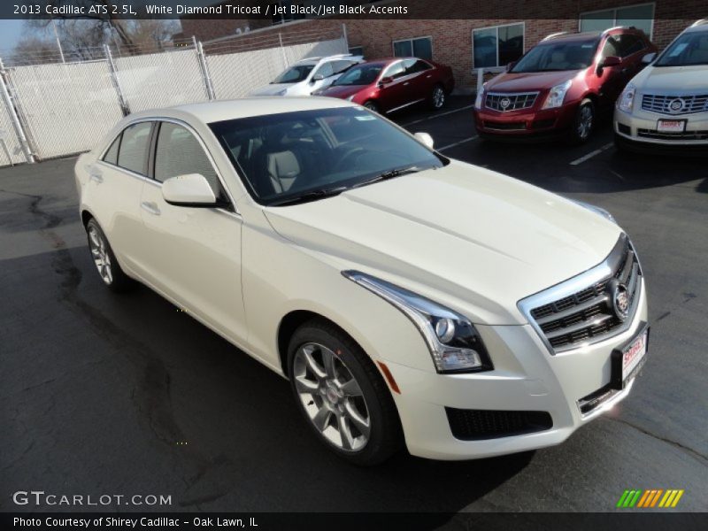 White Diamond Tricoat / Jet Black/Jet Black Accents 2013 Cadillac ATS 2.5L
