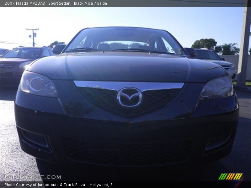 Black Mica / Beige 2007 Mazda MAZDA3 i Sport Sedan