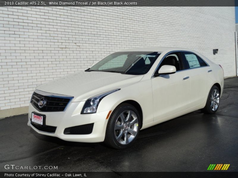 White Diamond Tricoat / Jet Black/Jet Black Accents 2013 Cadillac ATS 2.5L