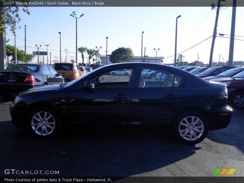 Black Mica / Beige 2007 Mazda MAZDA3 i Sport Sedan