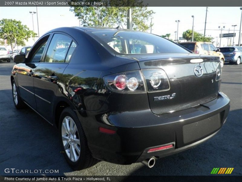 Black Mica / Beige 2007 Mazda MAZDA3 i Sport Sedan