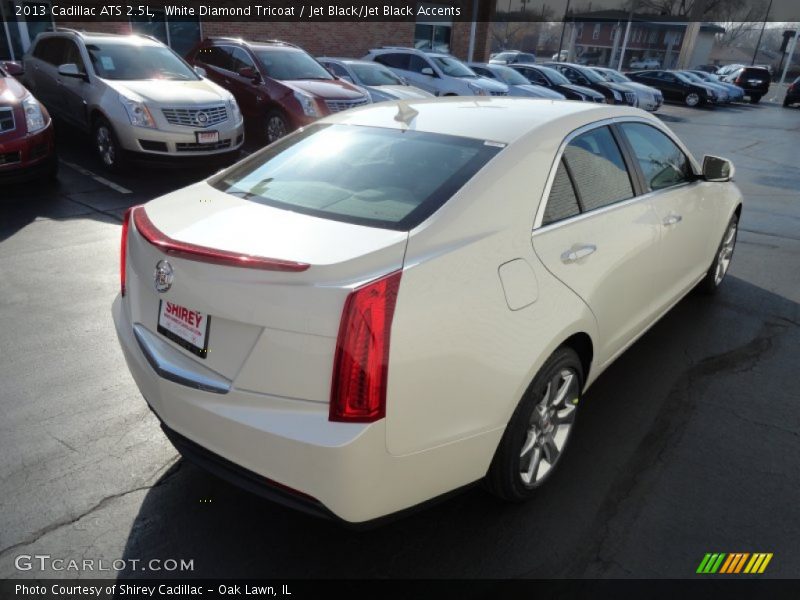 White Diamond Tricoat / Jet Black/Jet Black Accents 2013 Cadillac ATS 2.5L