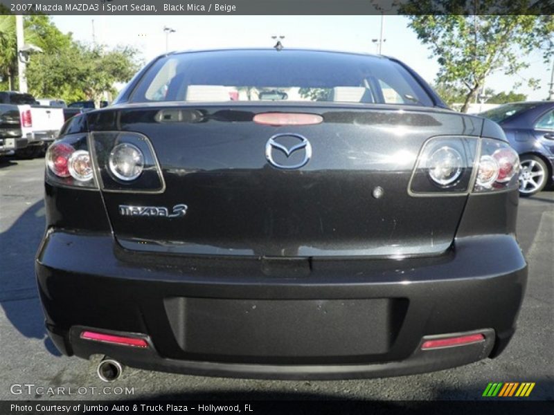 Black Mica / Beige 2007 Mazda MAZDA3 i Sport Sedan