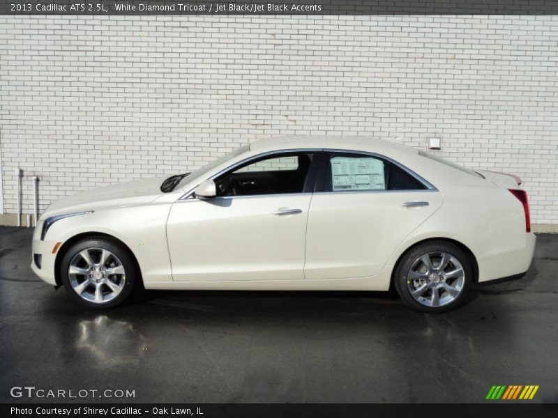 White Diamond Tricoat / Jet Black/Jet Black Accents 2013 Cadillac ATS 2.5L