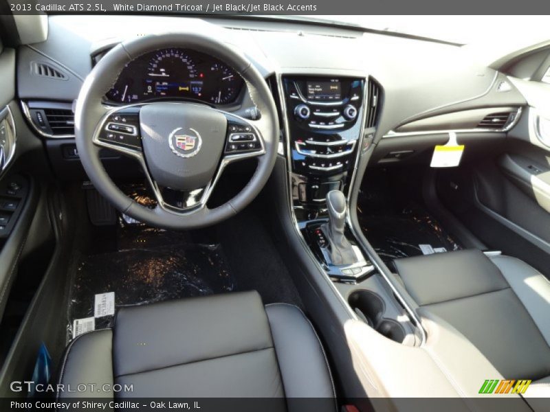 White Diamond Tricoat / Jet Black/Jet Black Accents 2013 Cadillac ATS 2.5L