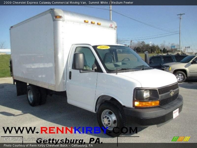 Summit White / Medium Pewter 2009 Chevrolet Express Cutaway Commercial Moving Van