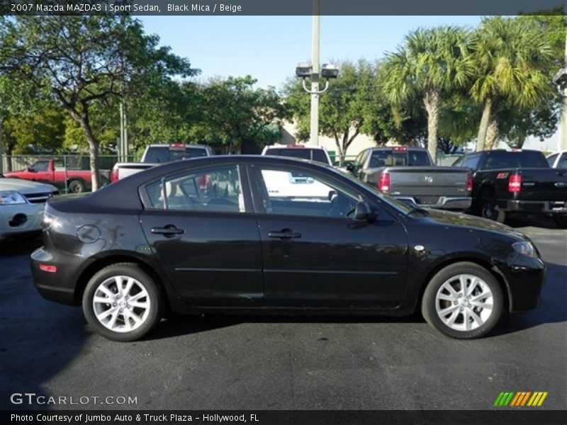 Black Mica / Beige 2007 Mazda MAZDA3 i Sport Sedan