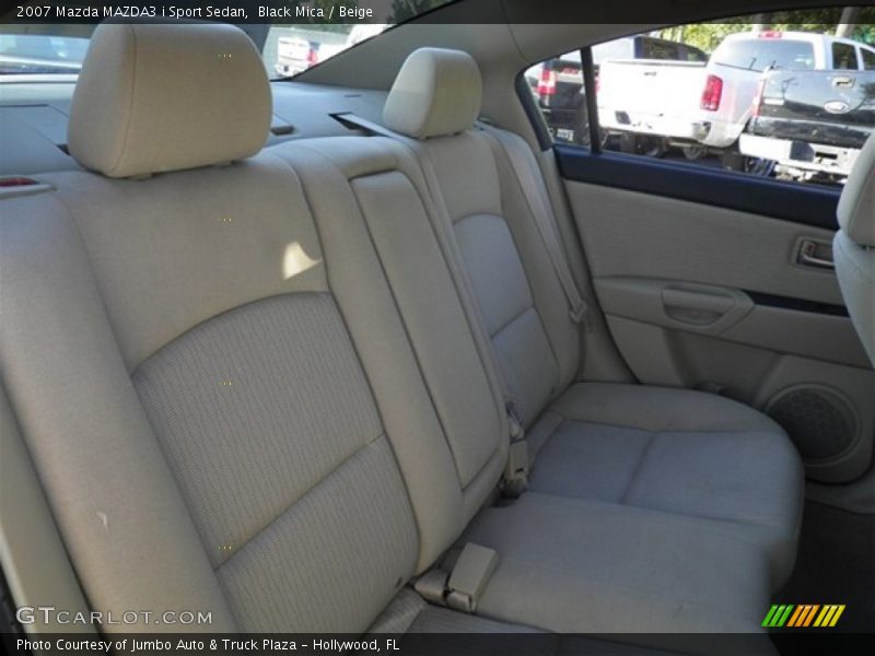 Black Mica / Beige 2007 Mazda MAZDA3 i Sport Sedan