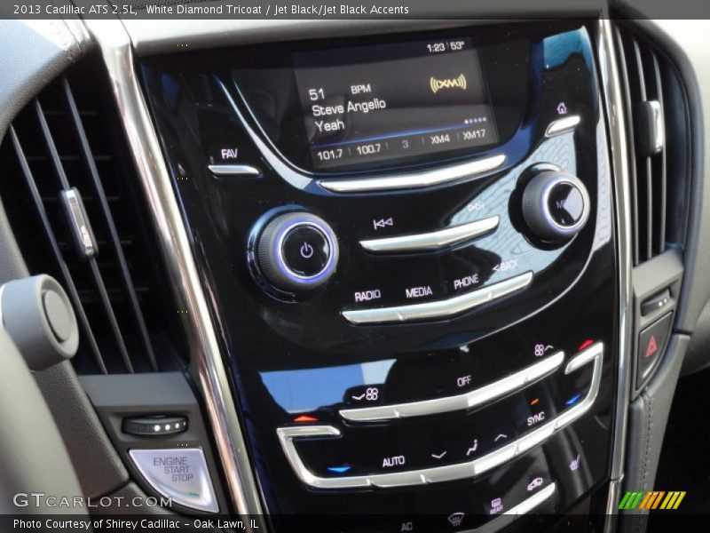 White Diamond Tricoat / Jet Black/Jet Black Accents 2013 Cadillac ATS 2.5L