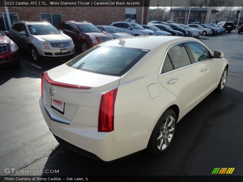 White Diamond Tricoat / Caramel/Jet Black Accents 2013 Cadillac ATS 2.5L