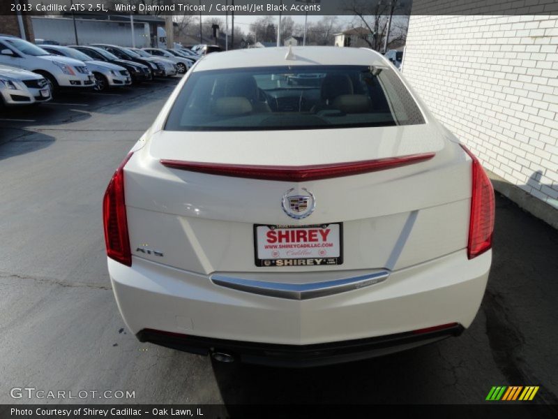 White Diamond Tricoat / Caramel/Jet Black Accents 2013 Cadillac ATS 2.5L