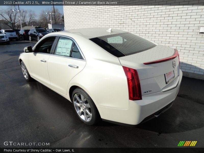 White Diamond Tricoat / Caramel/Jet Black Accents 2013 Cadillac ATS 2.5L