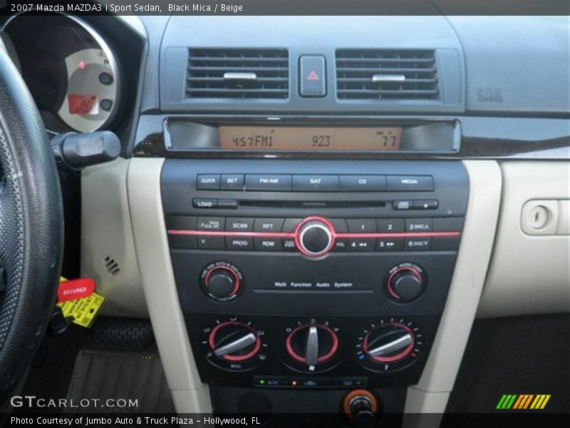 Black Mica / Beige 2007 Mazda MAZDA3 i Sport Sedan