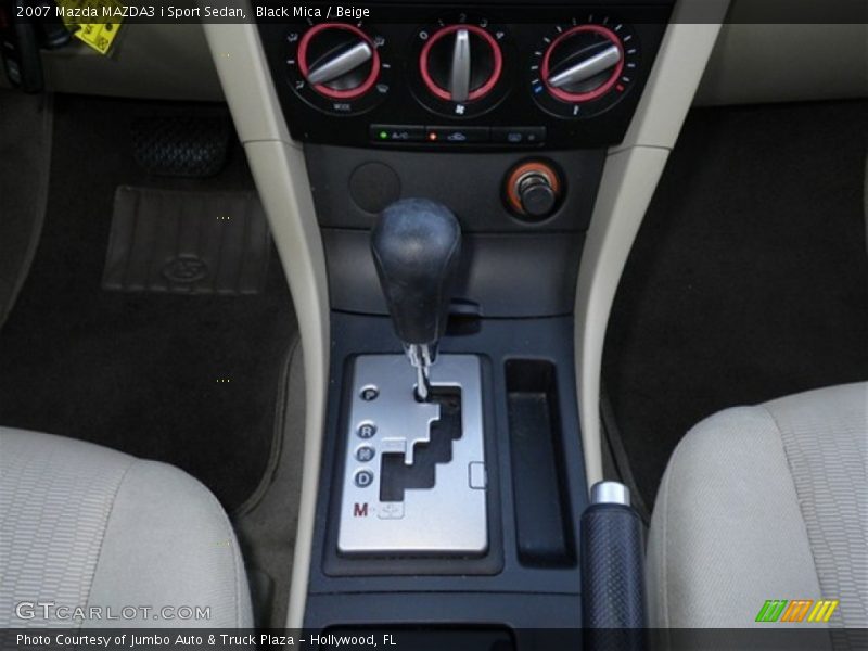 Black Mica / Beige 2007 Mazda MAZDA3 i Sport Sedan