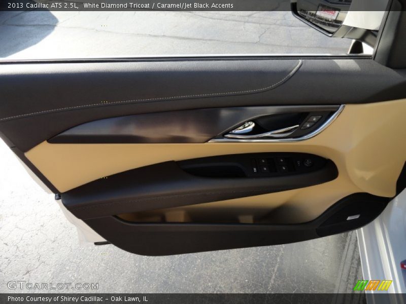 White Diamond Tricoat / Caramel/Jet Black Accents 2013 Cadillac ATS 2.5L