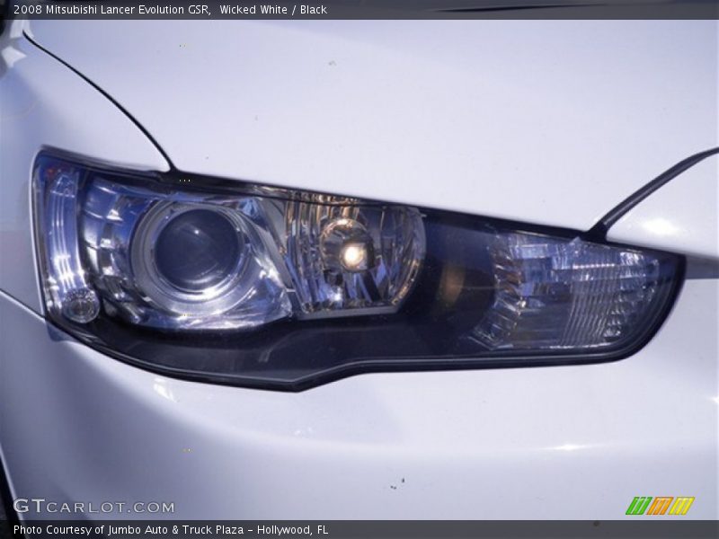 Wicked White / Black 2008 Mitsubishi Lancer Evolution GSR