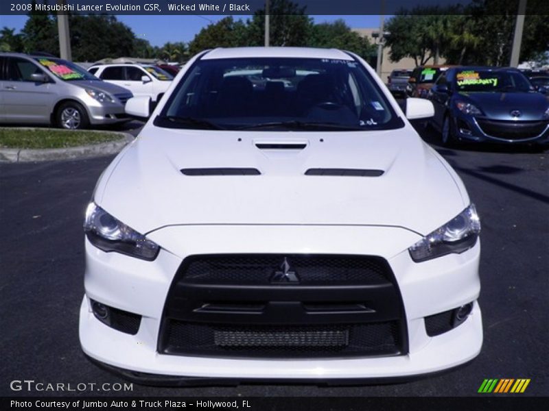 Wicked White / Black 2008 Mitsubishi Lancer Evolution GSR