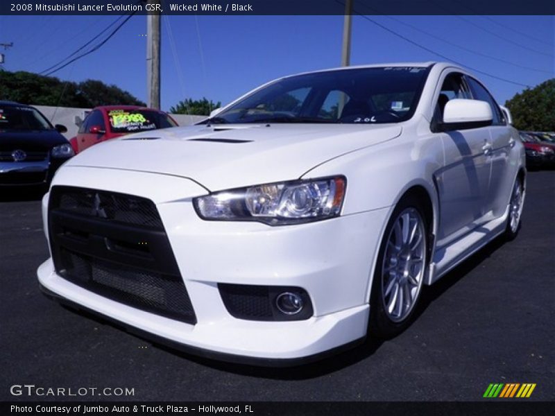 Wicked White / Black 2008 Mitsubishi Lancer Evolution GSR