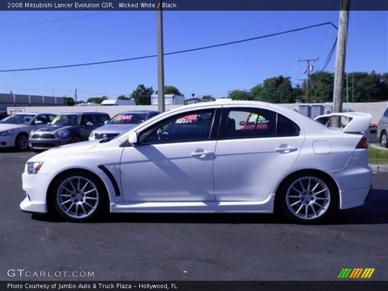 Wicked White / Black 2008 Mitsubishi Lancer Evolution GSR