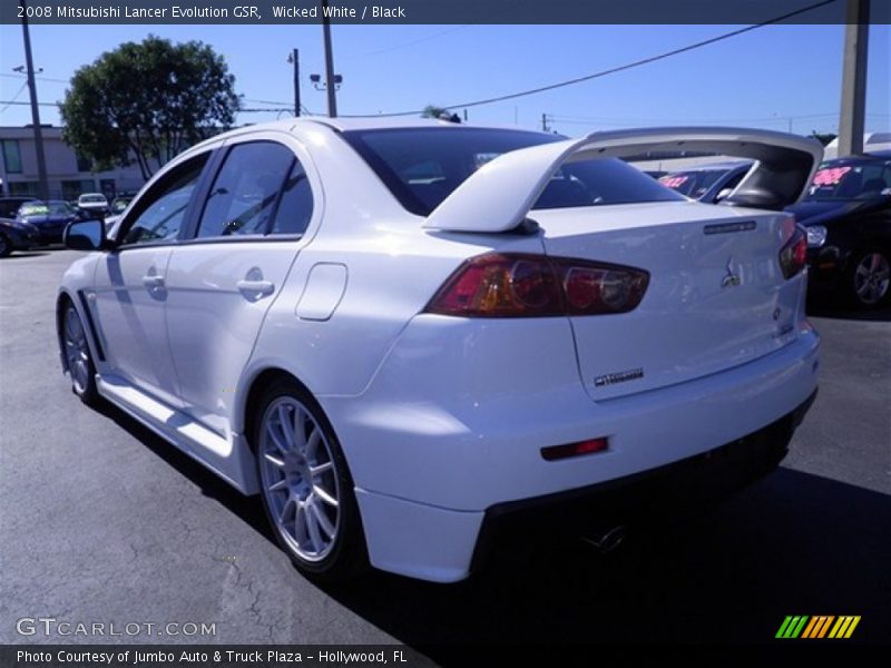 Wicked White / Black 2008 Mitsubishi Lancer Evolution GSR