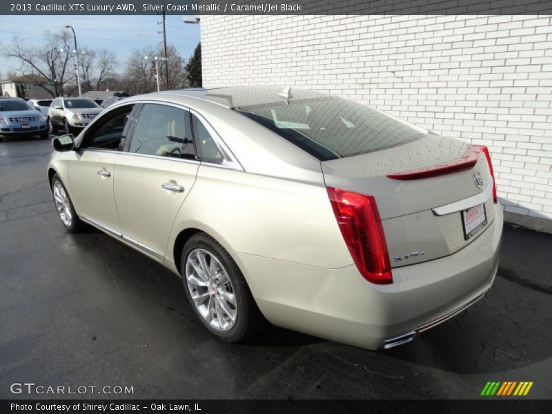 Silver Coast Metallic / Caramel/Jet Black 2013 Cadillac XTS Luxury AWD