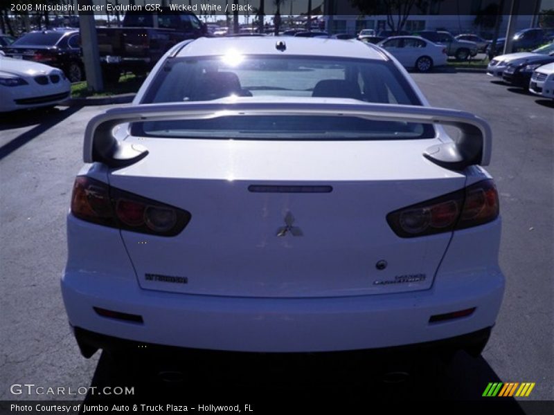 Wicked White / Black 2008 Mitsubishi Lancer Evolution GSR