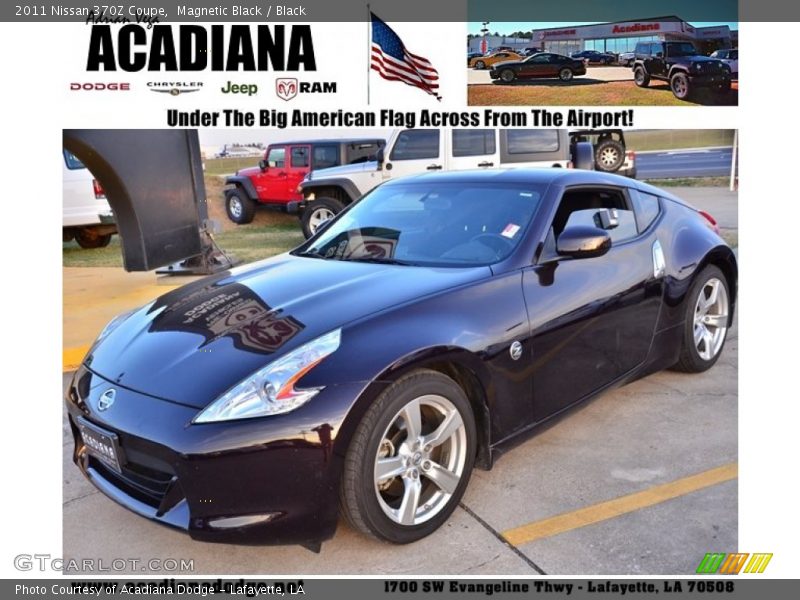 Magnetic Black / Black 2011 Nissan 370Z Coupe