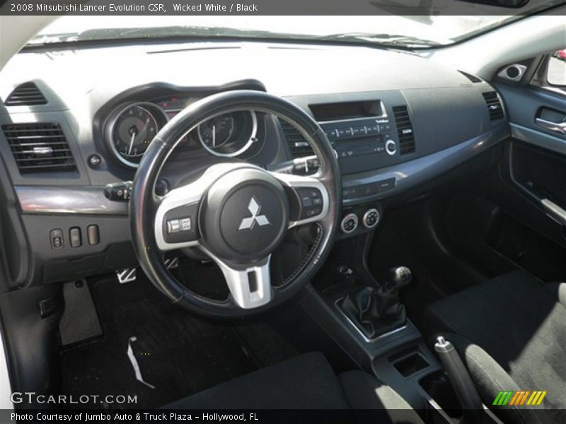 Wicked White / Black 2008 Mitsubishi Lancer Evolution GSR