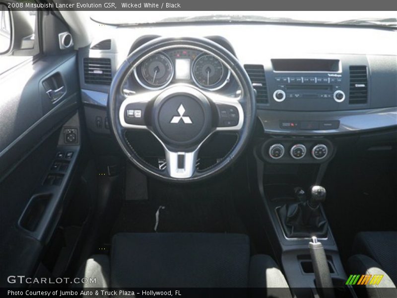 Wicked White / Black 2008 Mitsubishi Lancer Evolution GSR