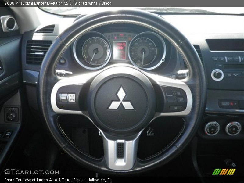 Wicked White / Black 2008 Mitsubishi Lancer Evolution GSR