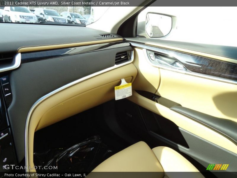 Silver Coast Metallic / Caramel/Jet Black 2013 Cadillac XTS Luxury AWD