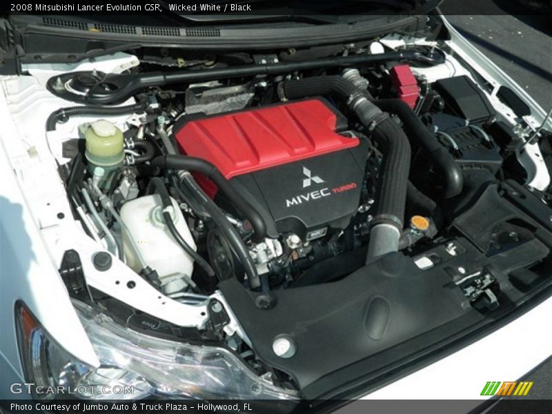 Wicked White / Black 2008 Mitsubishi Lancer Evolution GSR