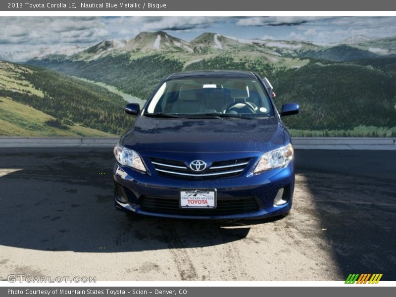 Nautical Blue Metallic / Bisque 2013 Toyota Corolla LE