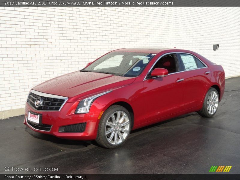 Crystal Red Tintcoat / Morello Red/Jet Black Accents 2013 Cadillac ATS 2.0L Turbo Luxury AWD