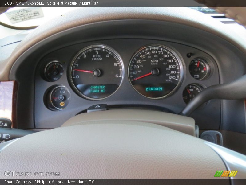 Gold Mist Metallic / Light Tan 2007 GMC Yukon SLE