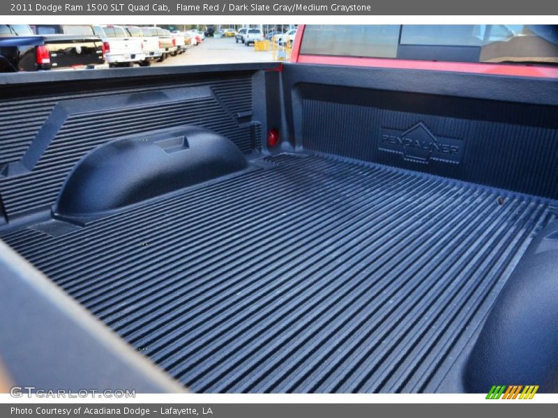 Flame Red / Dark Slate Gray/Medium Graystone 2011 Dodge Ram 1500 SLT Quad Cab