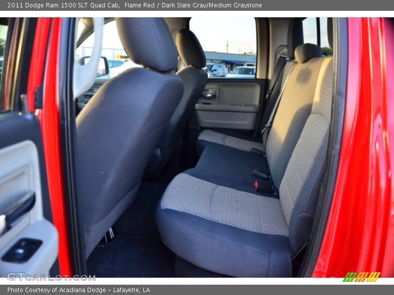Flame Red / Dark Slate Gray/Medium Graystone 2011 Dodge Ram 1500 SLT Quad Cab