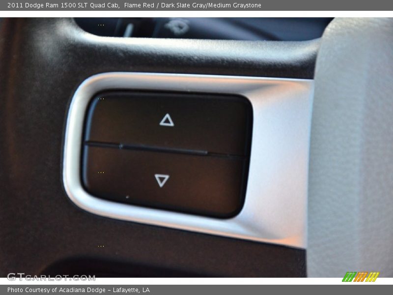 Flame Red / Dark Slate Gray/Medium Graystone 2011 Dodge Ram 1500 SLT Quad Cab